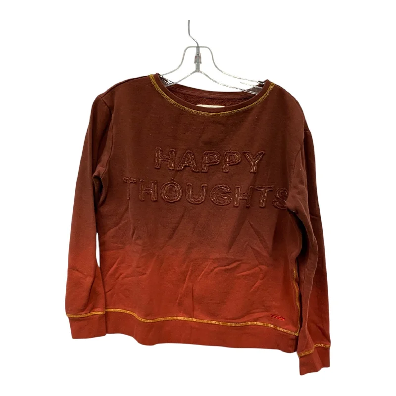 Sweatshirt Crewneck By Peace Love World In Brown, Size:Xs Masculine Men's 