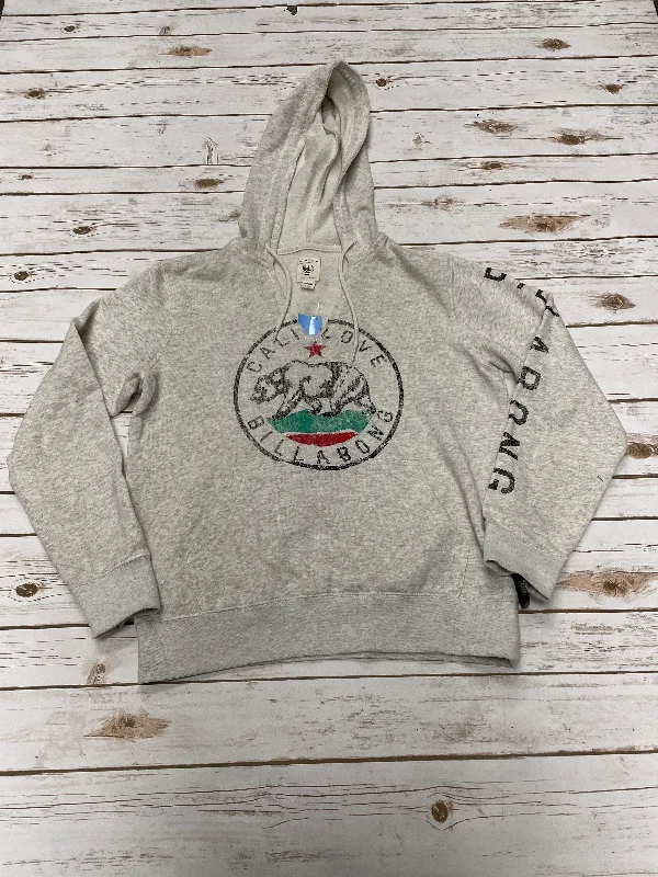Sweatshirt Hoodie By Billabong In Grey, Size: M Traditional Men's Country