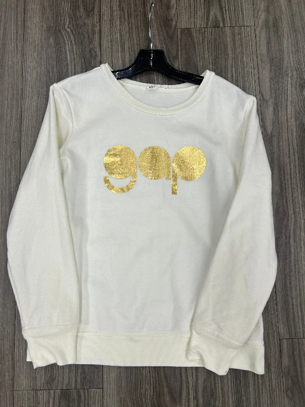 Sweatshirt Crewneck By Gap In White, Size: M Sporty Men's Tennis