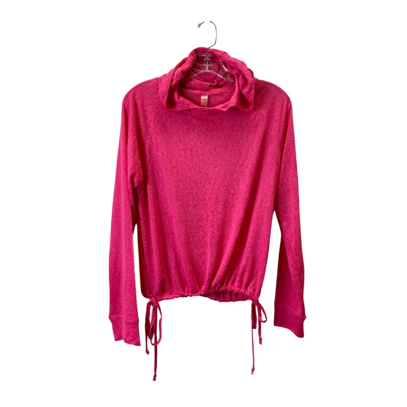 Athletic Sweatshirt Hoodie By Mono B In Pink, Size:S Practical Men's Quick