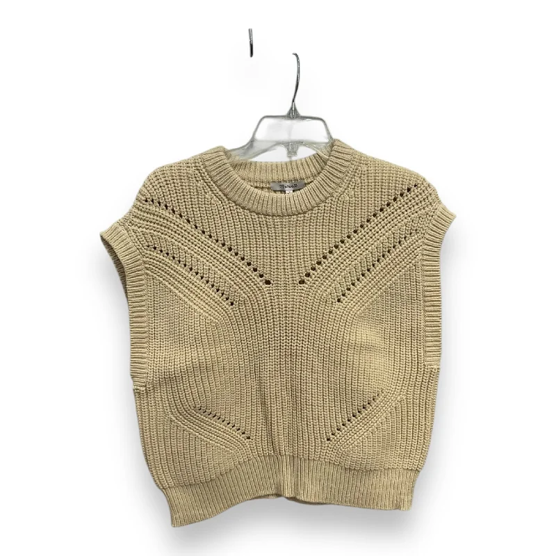 Vest Sweater By Madewell In Cream, Size: L Sporty Men's Tennis