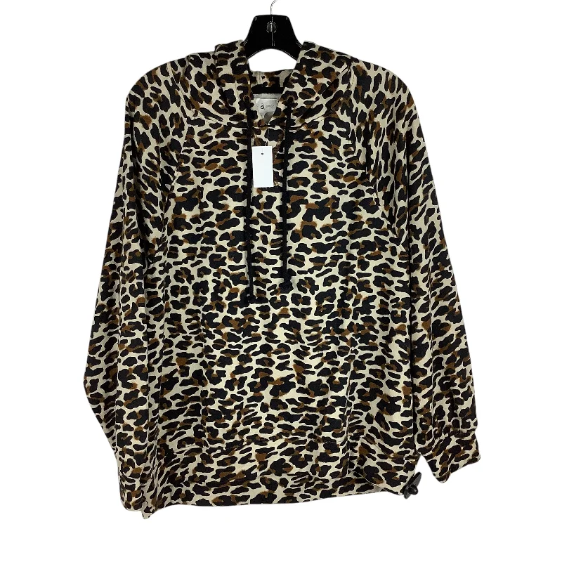 Sweatshirt Hoodie By Lou And Grey In Animal Print, Size: L Athletic Men's High