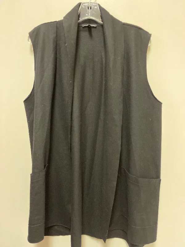 Vest Other By Eileen Fisher In Black, Size: M Polished Men's Silk