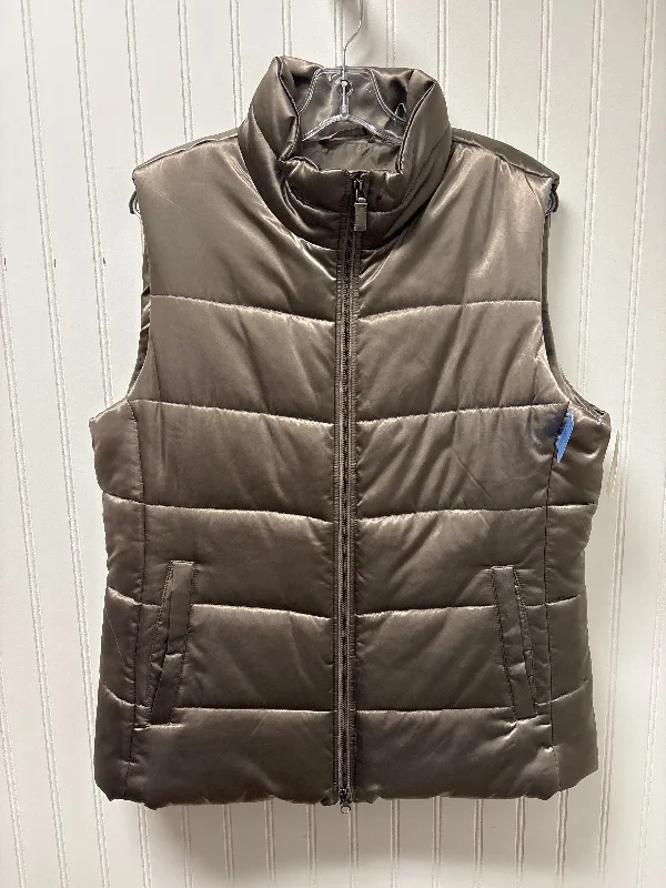 Vest Puffer & Quilted By Talbots In Taupe, Size: L Traditional Men's Country