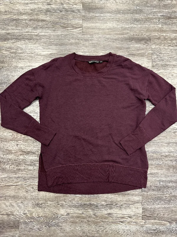 Athletic Sweatshirt Crewneck By Athleta In Maroon, Size: Xs Cozy Men's Sherpa