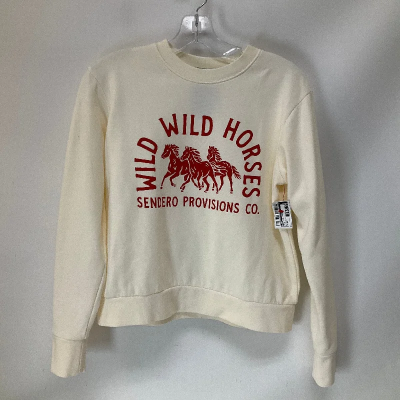 Sweatshirt Crewneck By Cmb In White, Size: Xs Confident Men's Power