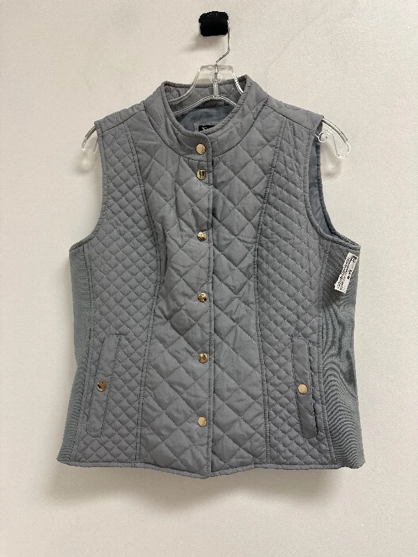 Vest Puffer & Quilted By New Directions In Grey, Size: S Elegant Men's Formal 