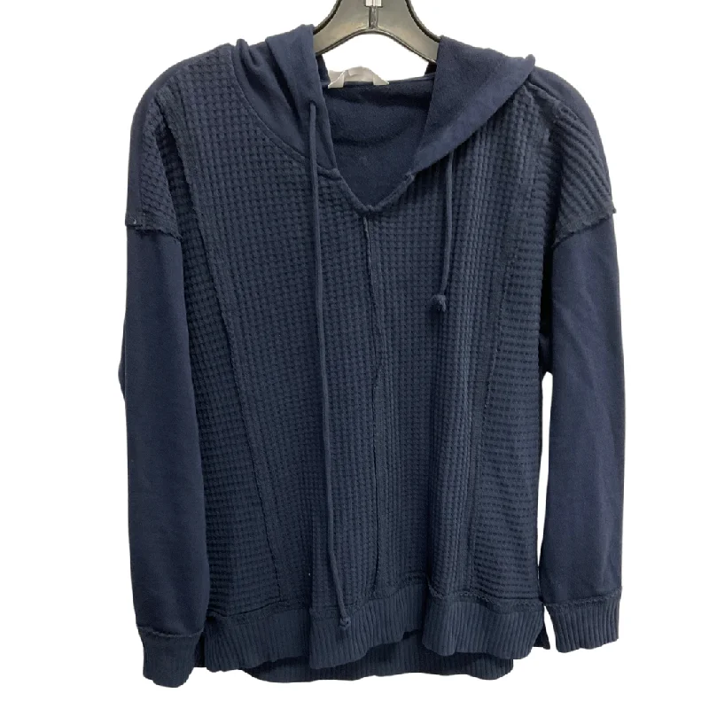 Sweatshirt Hoodie By Time And Tru In Navy British Gentleman Style