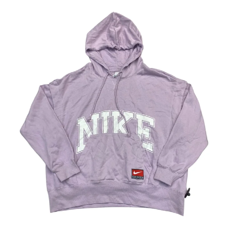 Athletic Sweatshirt Hoodie By Nike In Purple, Size: Xl Adventure