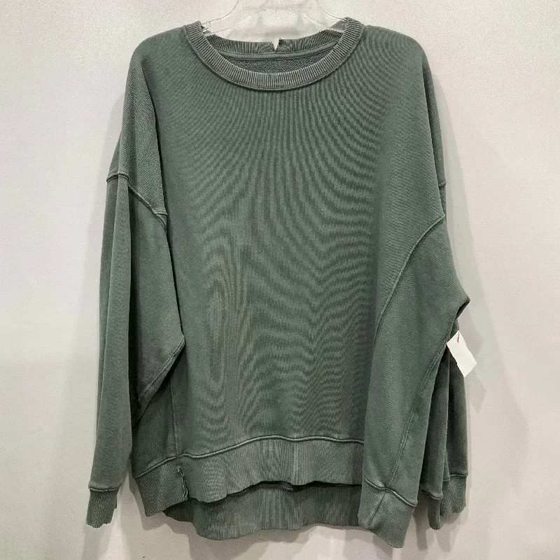 Sweatshirt Crewneck By Aerie In Green, Size: L Cozy Men's Winter