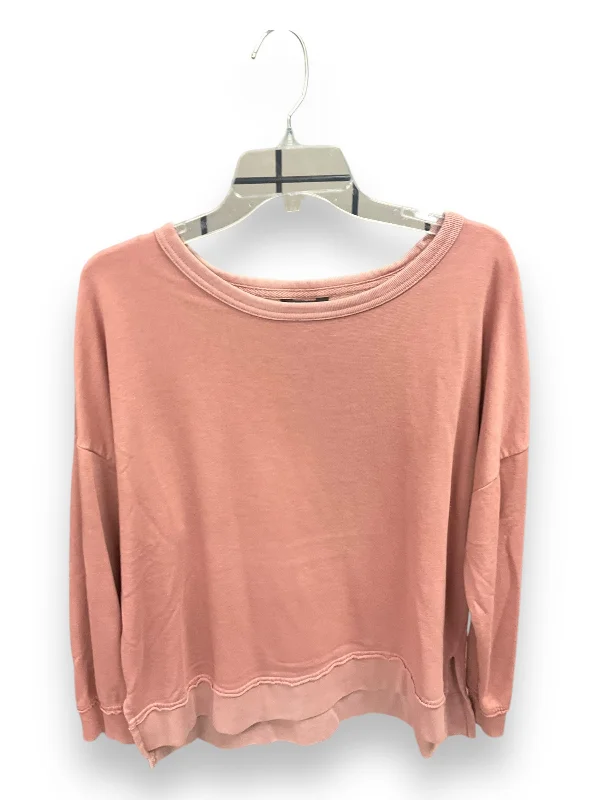 Sweatshirt Crewneck By Buffalo David Bitton In Pink, Size: L Cclassic Men's Tweed