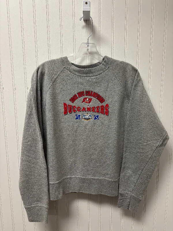 Sweatshirt Crewneck By Nfl In Grey, Size: M Organic