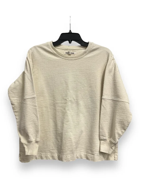 Sweatshirt Crewneck By Clothes Mentor In Cream, Size: Xs Sophisticated Men's 
