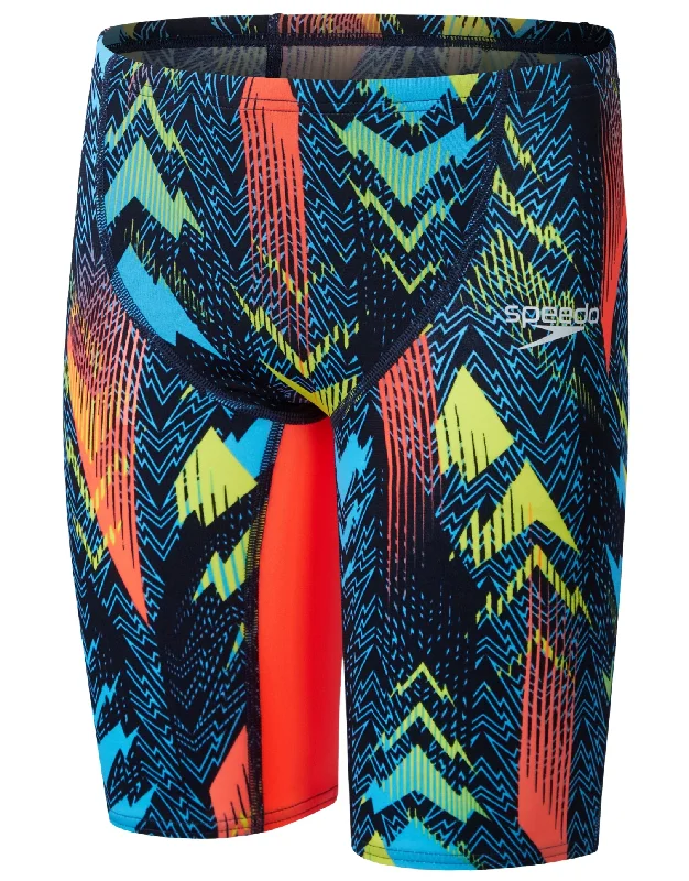 Boys Fastskin Endurance+ Max High Waisted Swim Jammer - Blue/Red Elegant Men's Cashmere