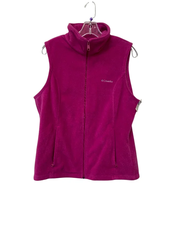 Vest Fleece By Columbia In Pink, Size: L Vacation