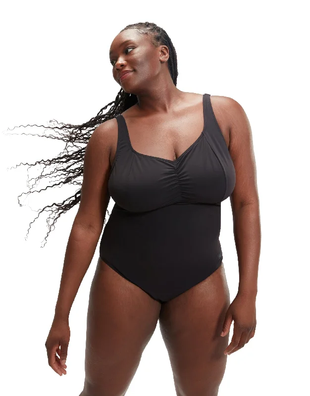 Shaping AquaNite Swimsuit - Black/Plus Size Casual Men's Loose