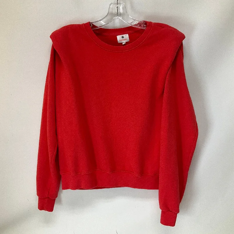 Sweatshirt Crewneck By Sundry In Pink, Size: M Casual Men's Short