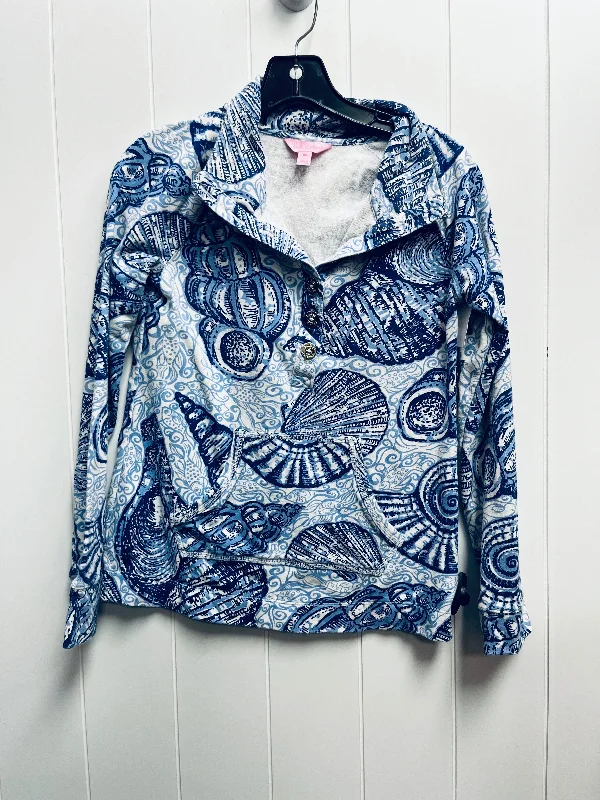 Blue & White Top Long Sleeve Lilly Pulitzer, Size Xs Business