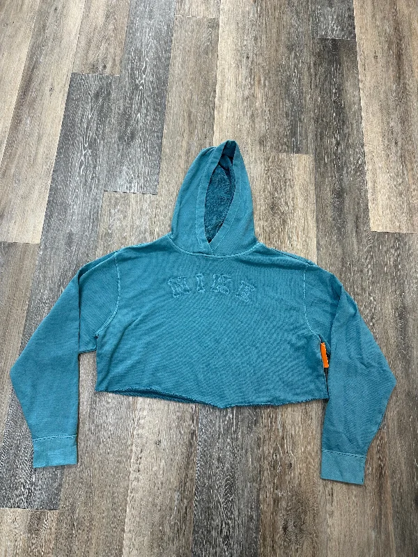 Athletic Sweatshirt Hoodie By Nike Apparel In Blue, Size: M Tough Men's Military