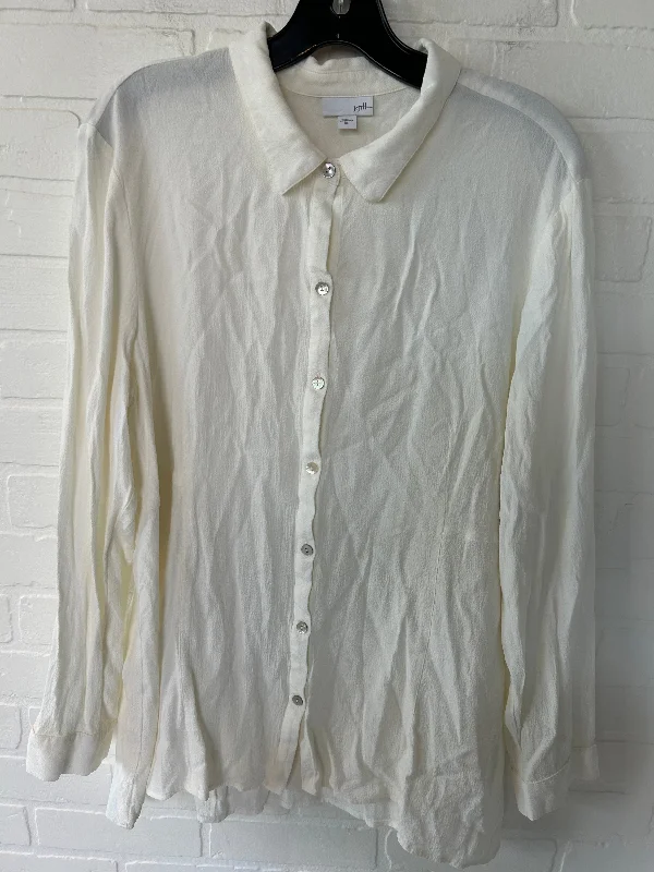 Top Long Sleeve By J. Jill  Size: Xl Earthy Men's Sustainable 