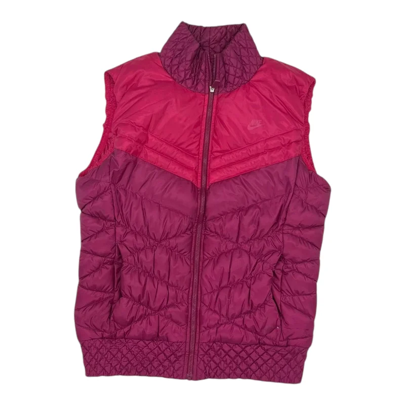 Vest Puffer & Quilted By Nike Apparel In Pink, Size:M Trendy Men's Bucket