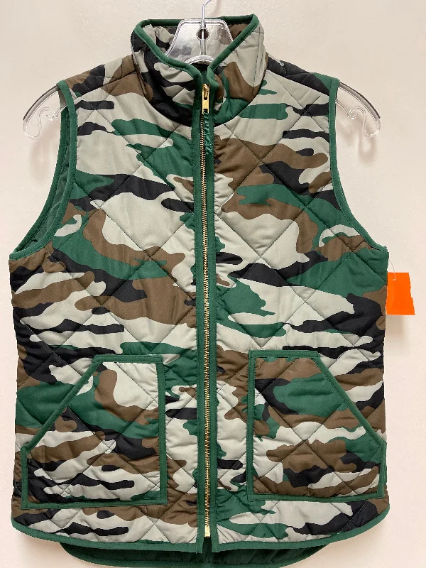 Vest Puffer & Quilted By J. Crew In Camouflage Print, Size: Xs Adventure