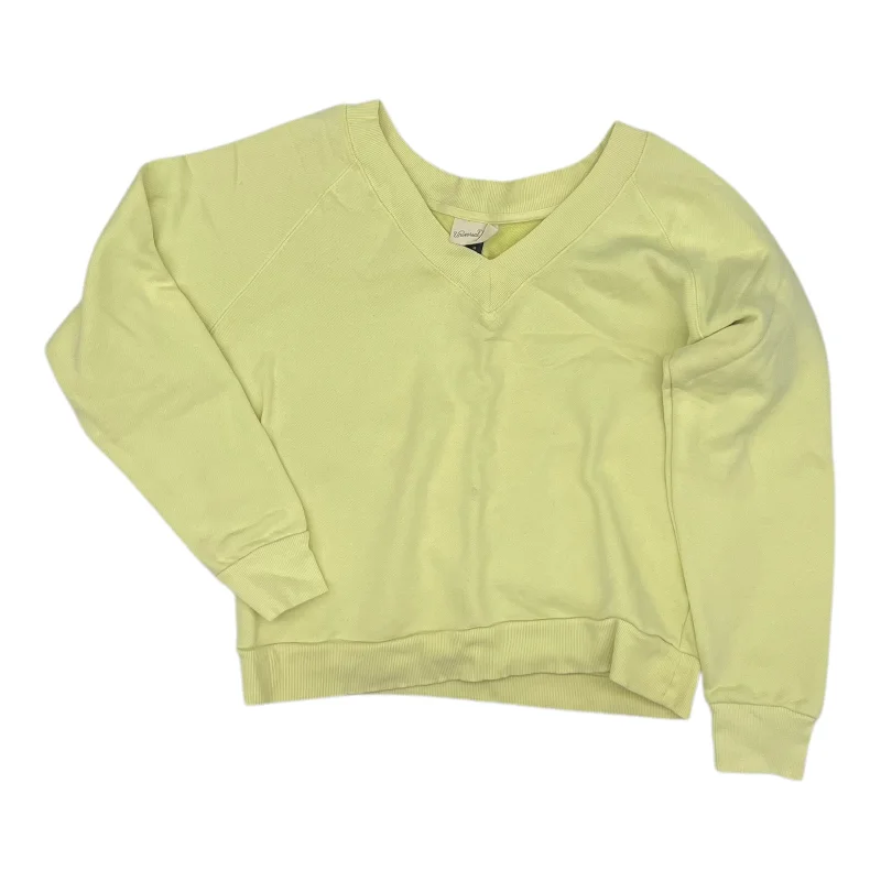 Sweatshirt Crewneck By Universal Thread In Yellow, Size:M Casual Men's Japanese 
