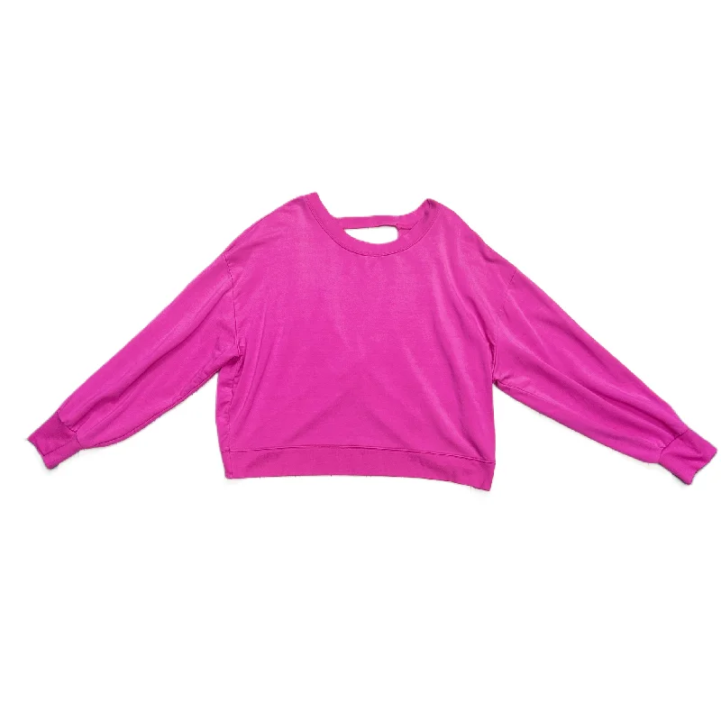 Athletic Sweatshirt Crewneck By Athleta In Pink, Size: Xl Preppy Men's College