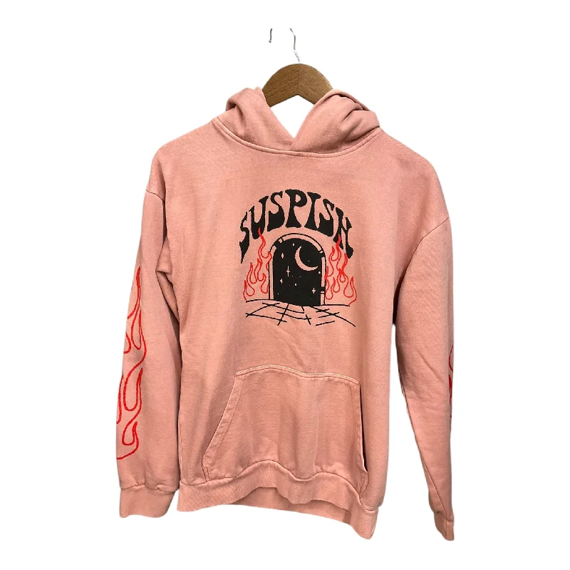 Sweatshirt Hoodie By Clothes Mentor In Pink, Size: M Relaxed Men's Beach