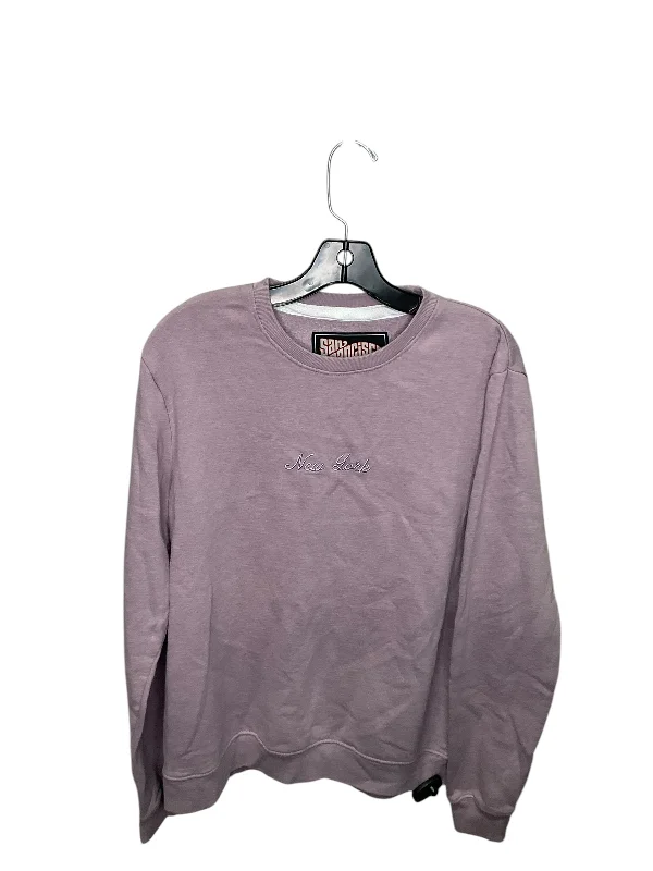 Sweatshirt Crewneck By Clothes Mentor In Purple, Size: M Unique Men's Patch
