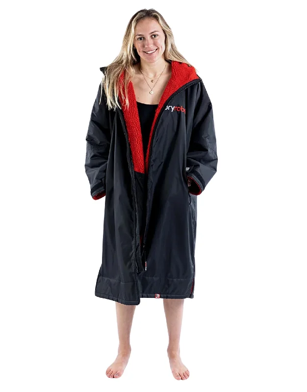 Advance Long Sleeve Adult Robe - Black/Red Refined Men's Hand