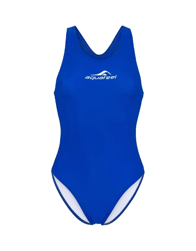 Classic Open Back Ladies Swimsuit - Royal Blue Edgy Men's Punk