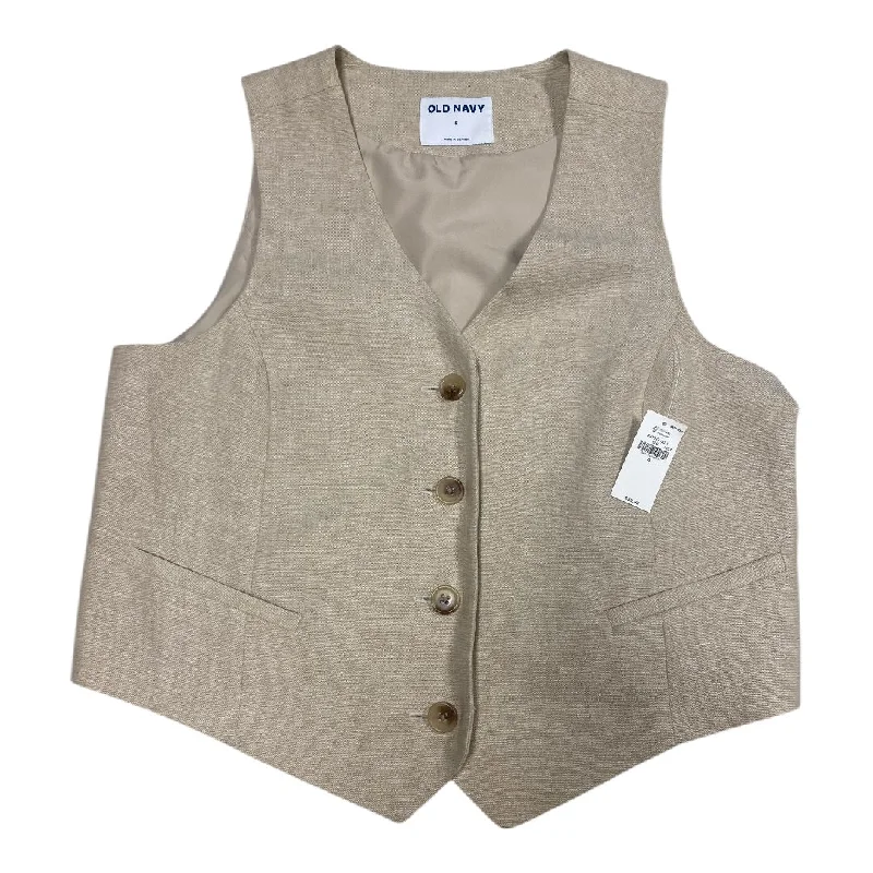 Vest Other By Old Navy In Tan, Size: S Polished Men's Satin