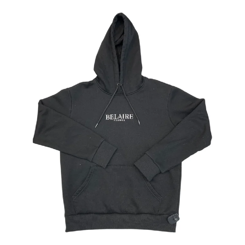 Sweatshirt Hoodie By Belaire In Black, Size: S Laid