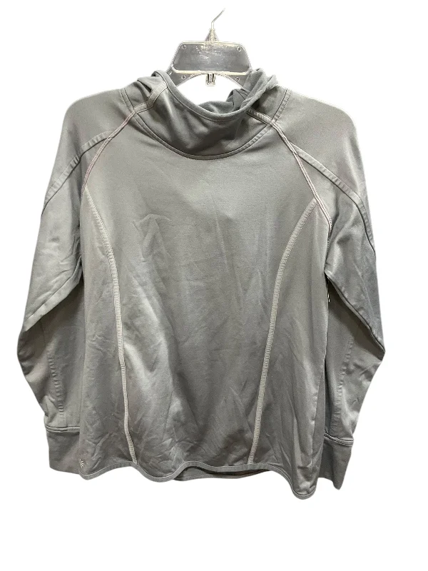 Athletic Sweatshirt Hoodie By Athleta In Grey, Size: L Minimalist Men's Casual 