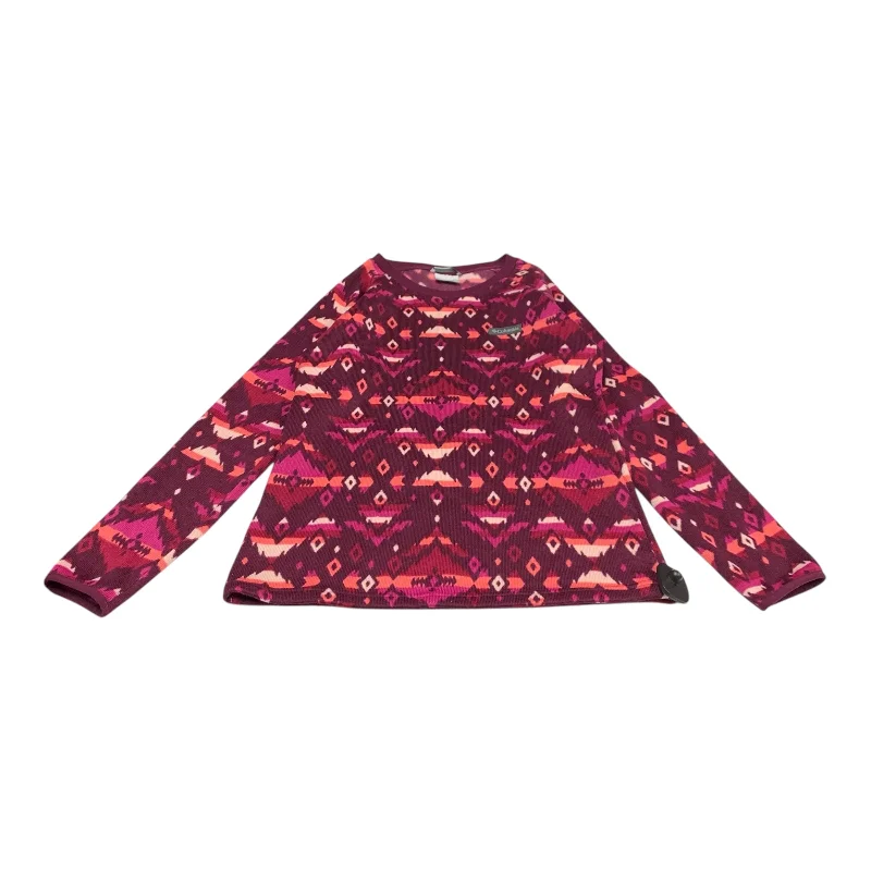 Athletic Sweatshirt Crewneck By Columbia In Purple, Size: M Trendy Men's Oversized