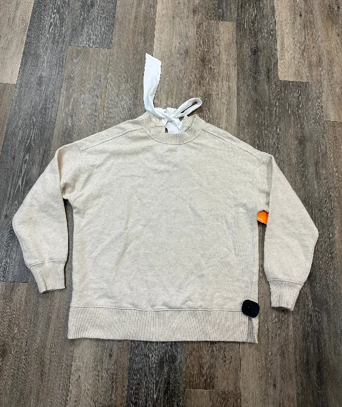 Sweatshirt Crewneck By Aerie In Cream, Size: Xxs Laid