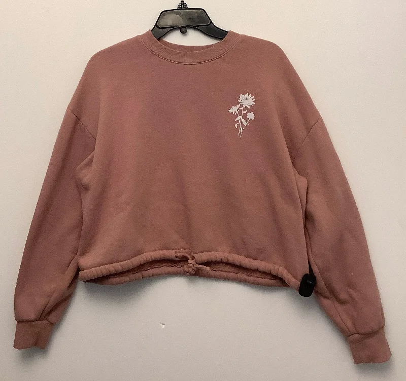 Sweatshirt Crewneck By Clothes Mentor In Pink, Size: Xl Hip Men's Retro