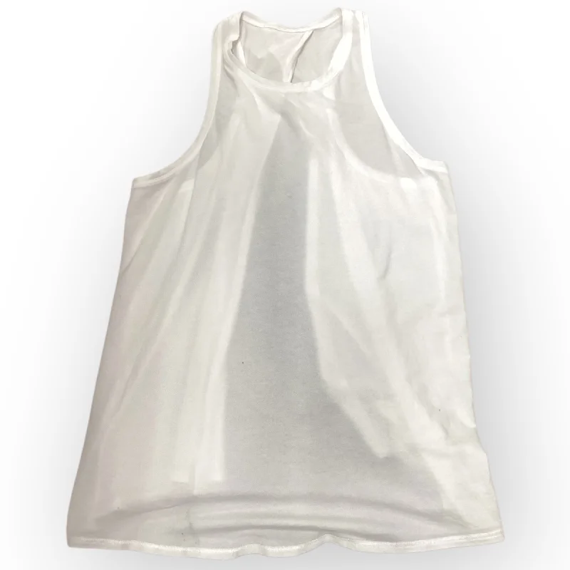 Athletic Tank Top By Lululemon In White, Size: L Gym