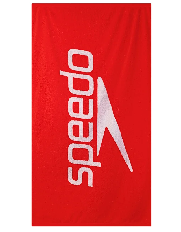 Logo Towel - Red/White Sleek Men's Contemporary 