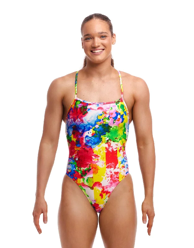 Ink Jet Strapped In Swimsuit - Multi Practical Men's Multi