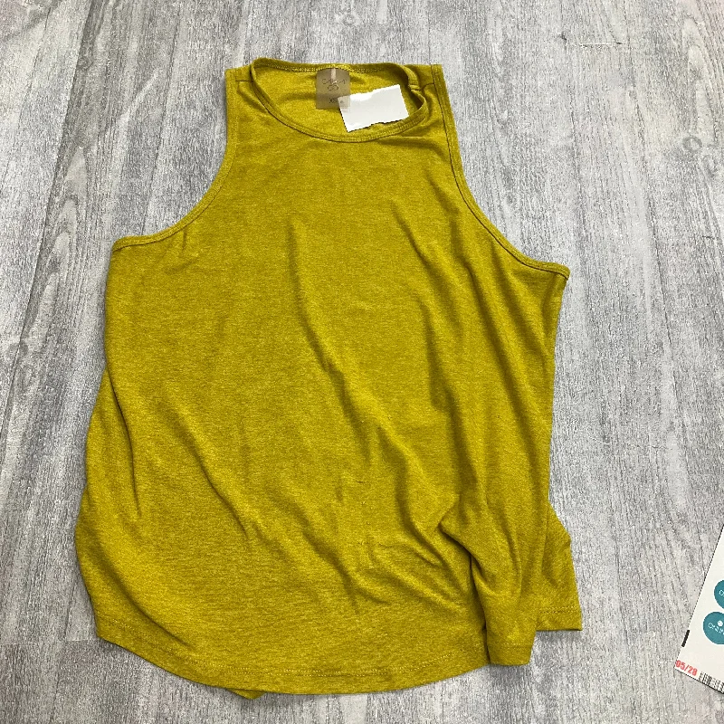 Athletic Tank Top By Calia In Yellow, Size: Xs Organic