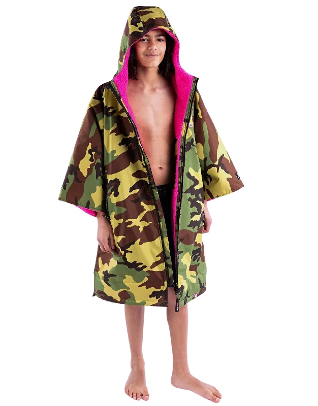 Kids Advance Short Sleeve Robe 5-9 yrs - Camo Pink Masculine Men's 