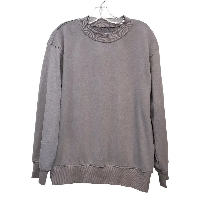 Athletic Sweatshirt Crewneck In Grey, Size:M Bold Men's Statement