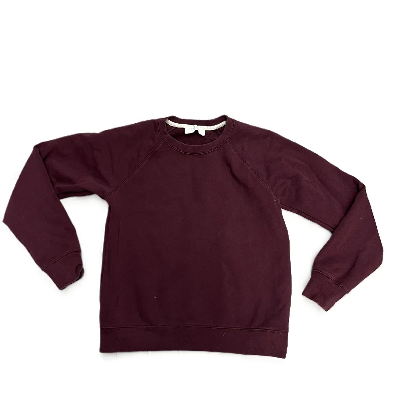 Sweatshirt Crewneck By Everlane In Red, Size: Xs Sleek Men's Metallic
