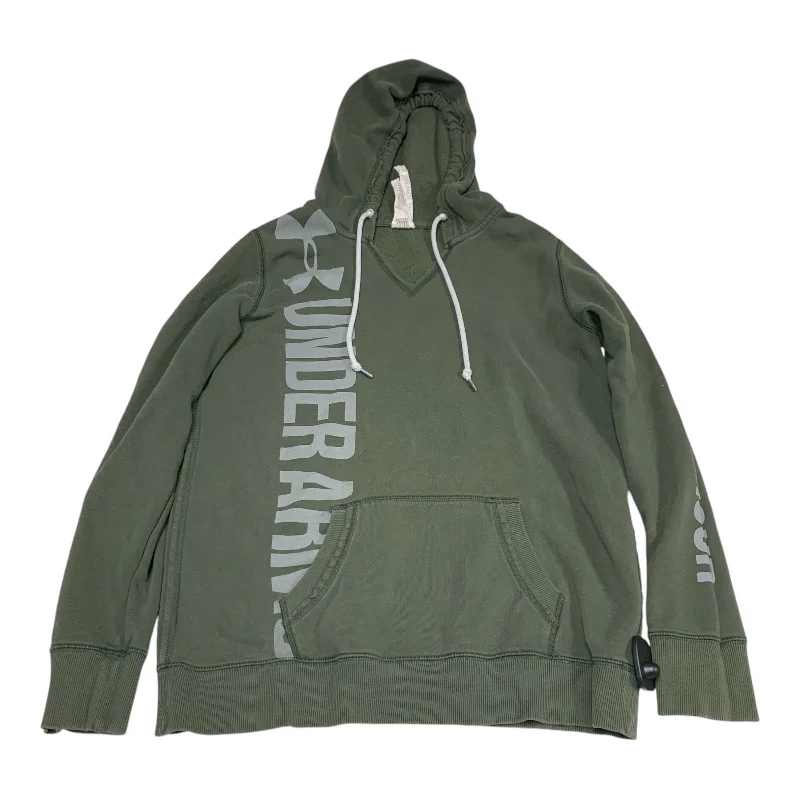 Athletic Sweatshirt Hoodie By Under Armour In Green, Size: M Business