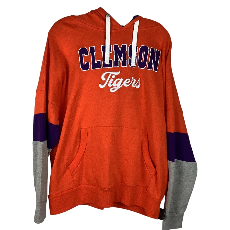 Sweatshirt Hoodie By Colosseum In Orange, Size: M Traditional Men's Country