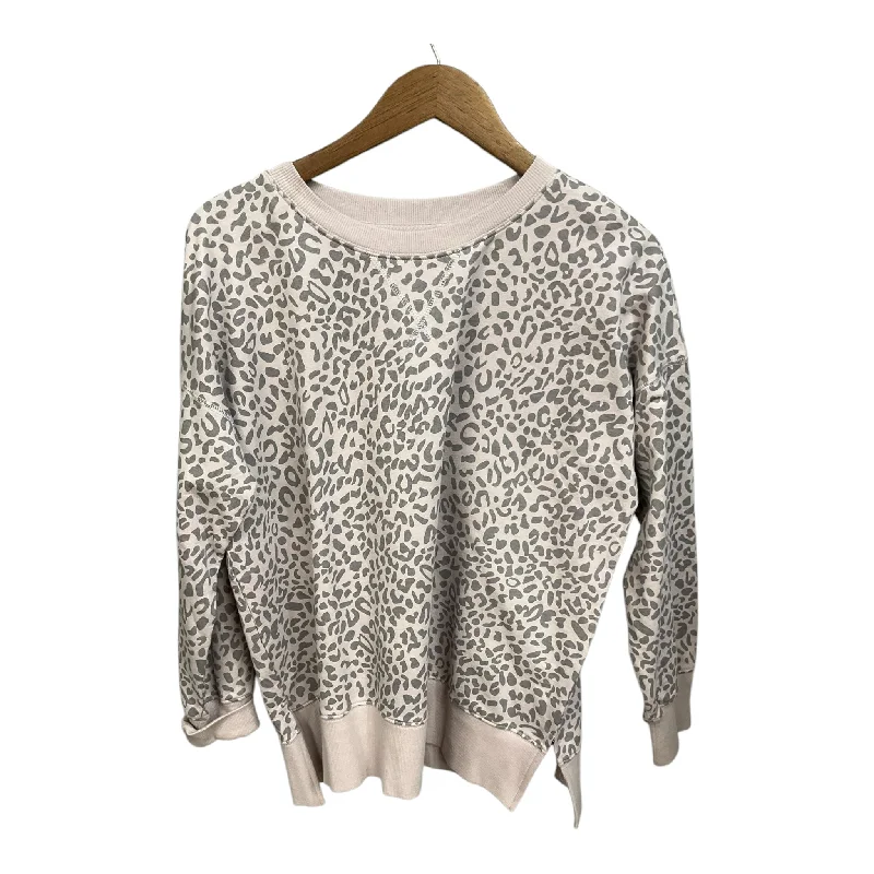 Sweatshirt Collar By Pink Lily In Animal Print, Size: S Sleek Men's Metallic
