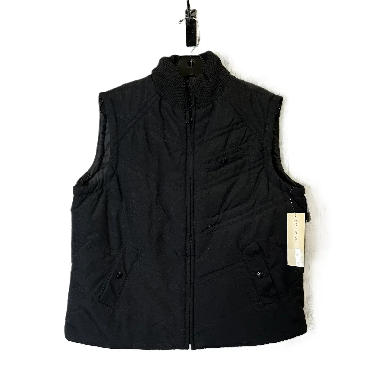 Vest Puffer & Quilted By Jones New York In Black, Size: L British Gentleman Style