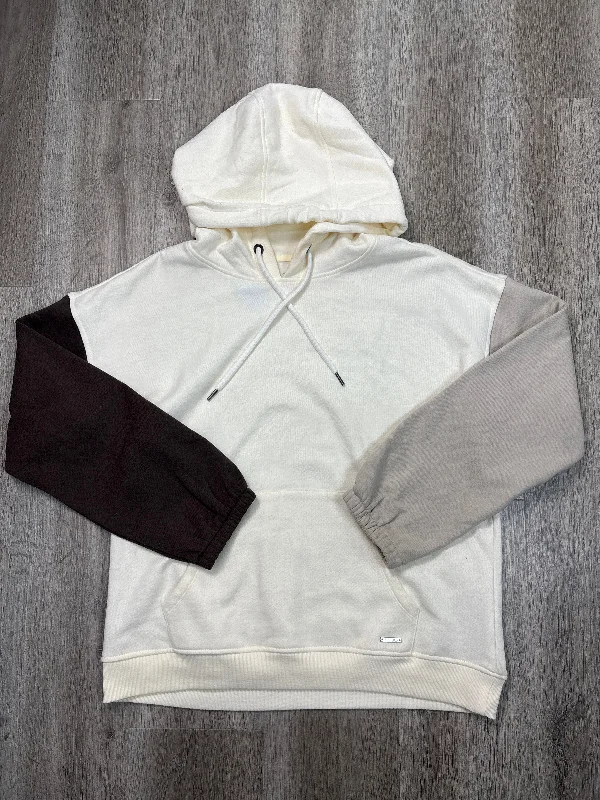 Sweatshirt Hoodie By Andrew Marc In White, Size: L Stylish Men's Tropical 